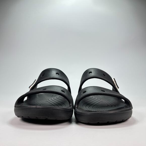 Crocs Classic Black All Terrain Slide Sandals Lightweight Men's Size 9 - Picture 2 of 9